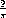 \frac{2}{\pi}